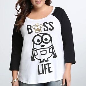 Torrid Despicable Me Raglan Tee